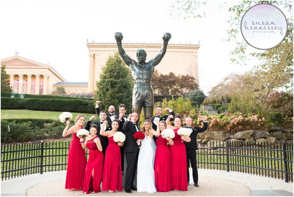 Wedding Party at the Art Museum - New Jersey Wedding Photographer