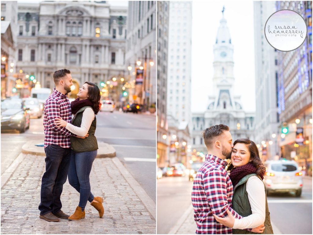 New Jersey Engagement Photographer - Philadelphia Broad Street City Hall
