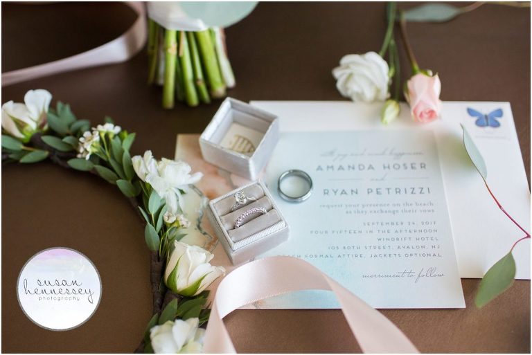 Invitations from Minted and Mrs. Box to showcase rings