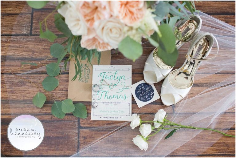 Bridal details at beachy rustic wedding in Bayville, New Jersey