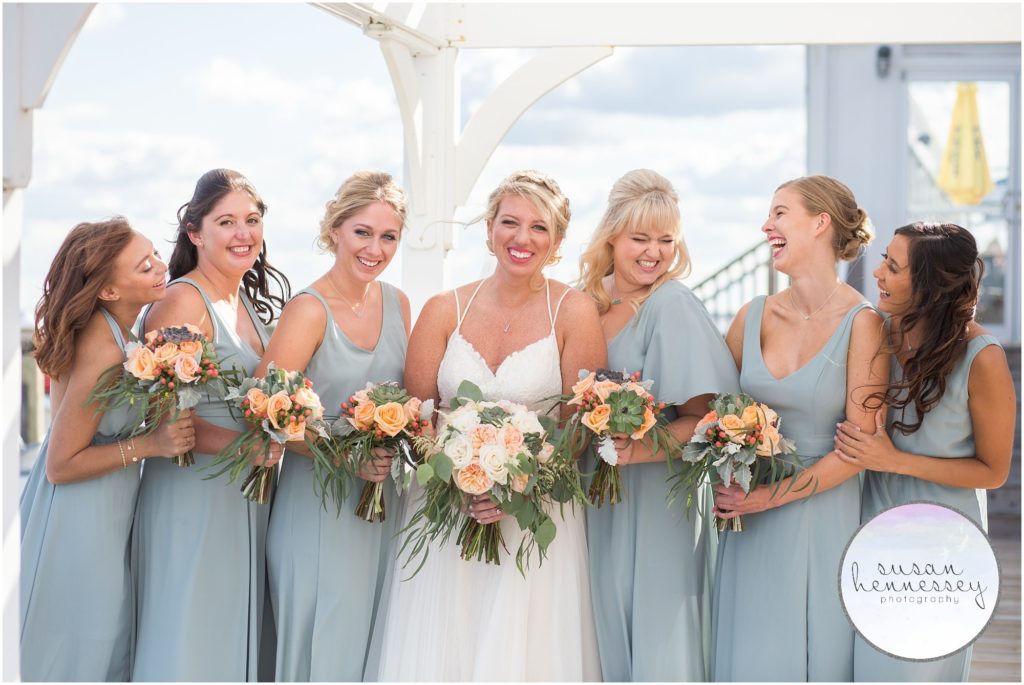 Happy bridesmaids at Martell's Waters Edge wedding