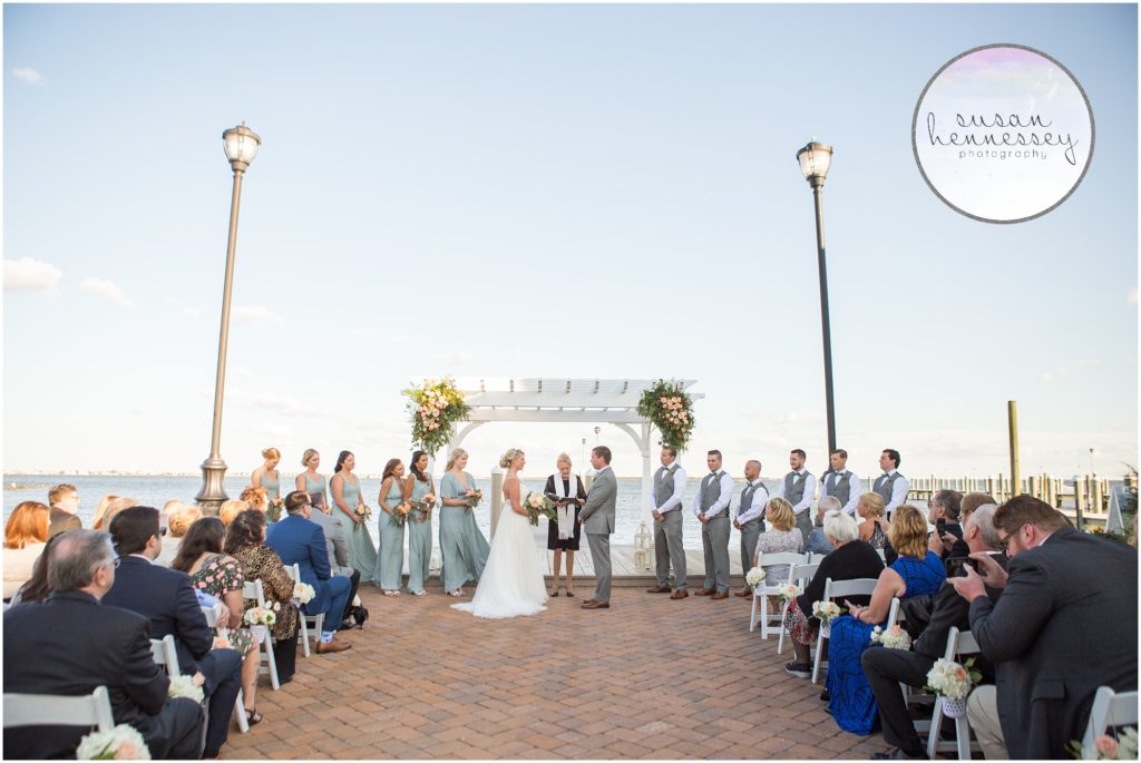 Ceremony at Martell's Waters Edge Wedding