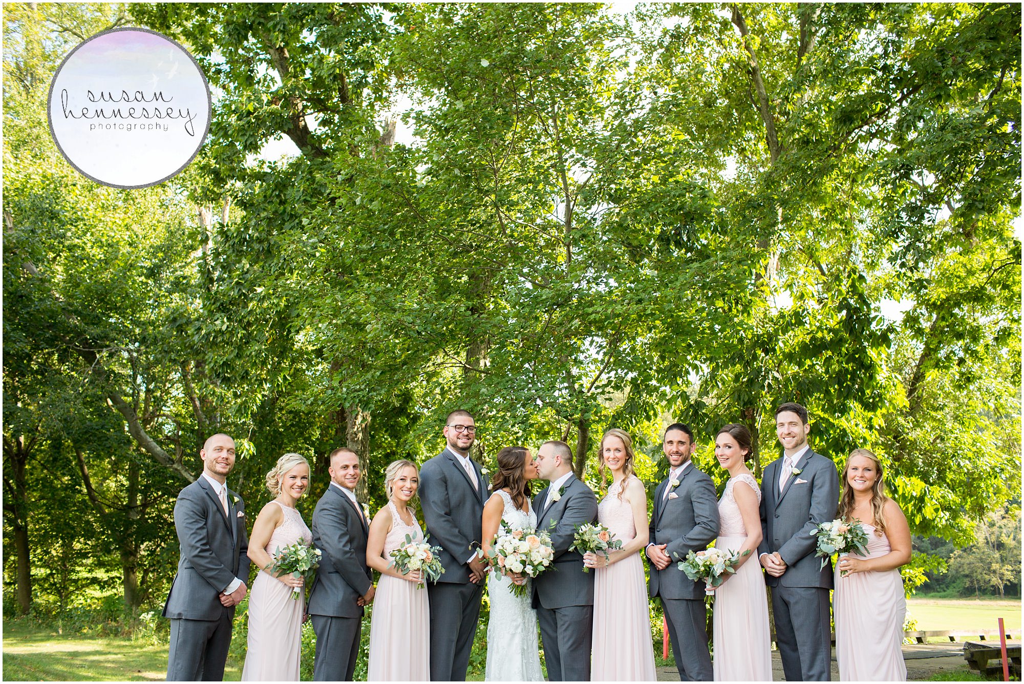 Bridal Party at Old York Country Club wedding in Chesterfield, NJ