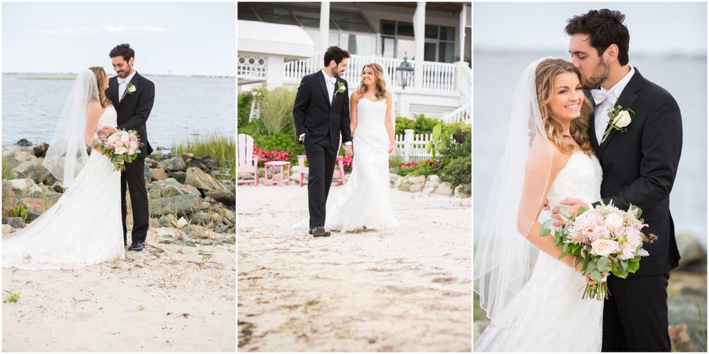 Bride and groom portraits in Manahawkin, New Jersey