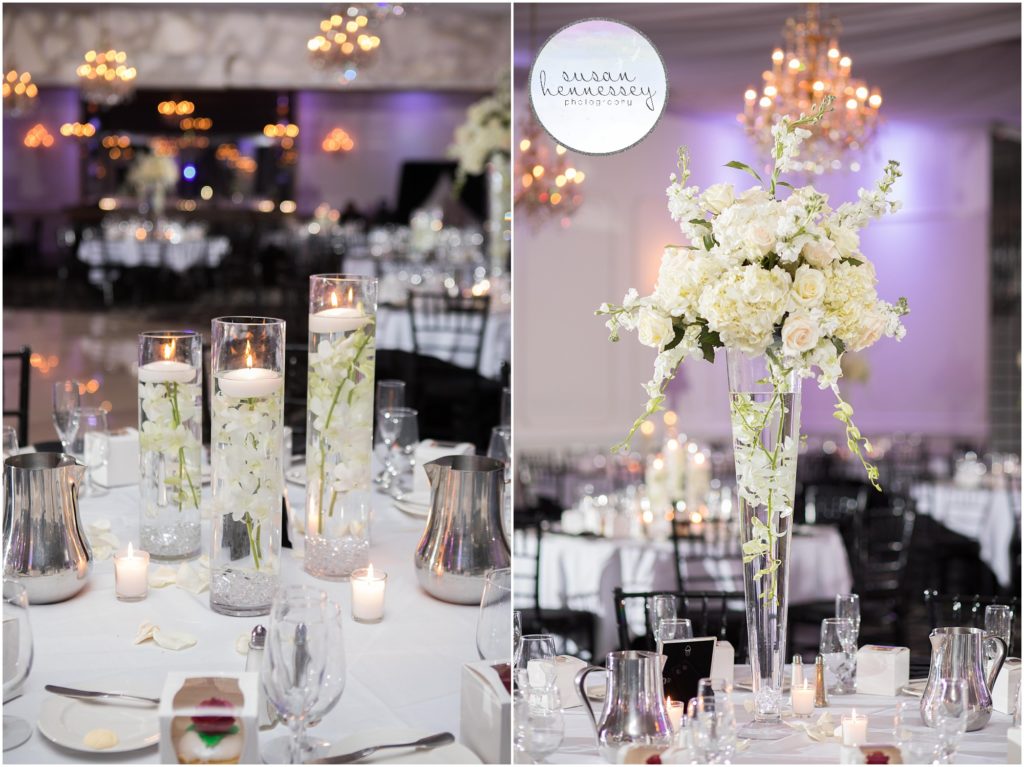 Reception details at The Gramercy at Lakeside Manor Wedding