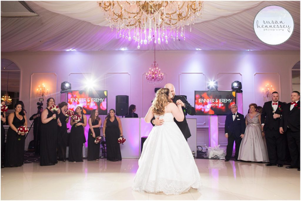 First dance for bride and groom at their The Gramercy at Lakeside Manor Wedding