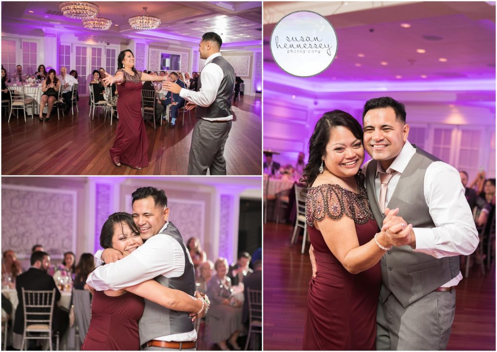 Mother son dance at Watermill Caterers Wedding