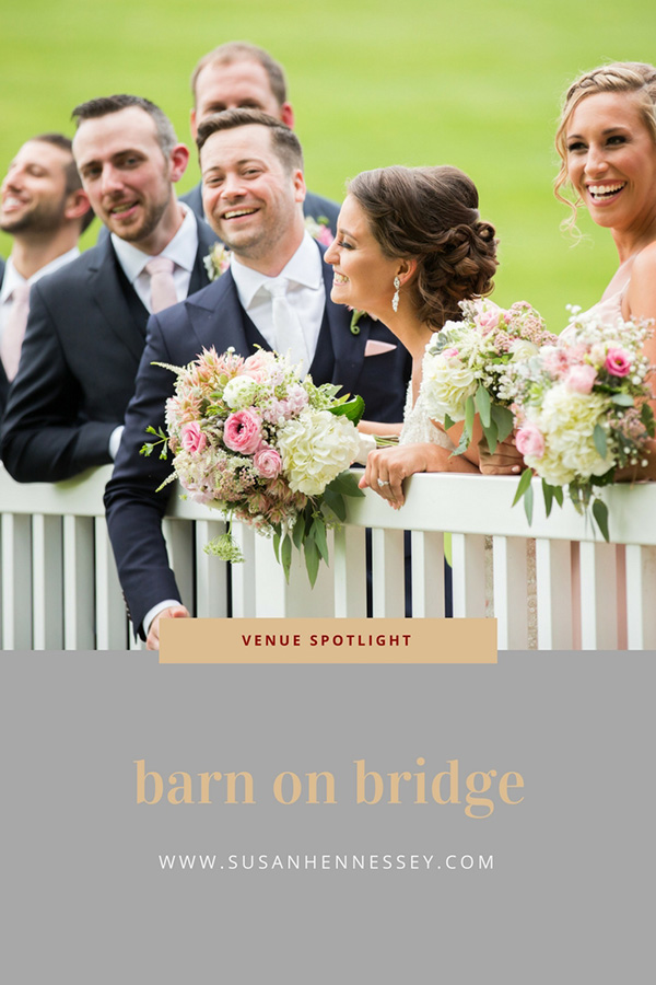 Bridal Party at Barn on Bridge