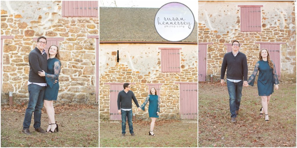 Fall engagement session at Batsto Village 