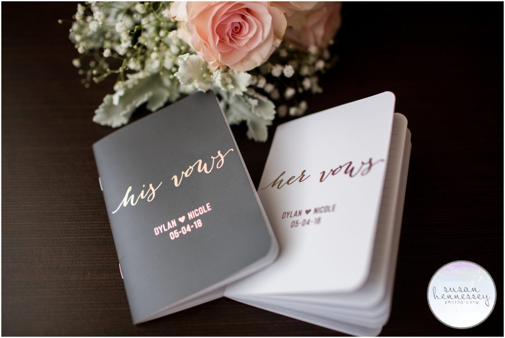 His and Her custom vow books.