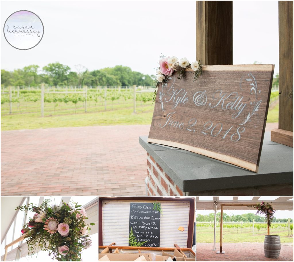 Wedding ceremony at Willow Creek Winery