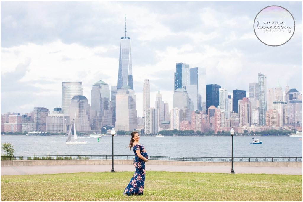 Jersey City maternity session at Liberty State Park