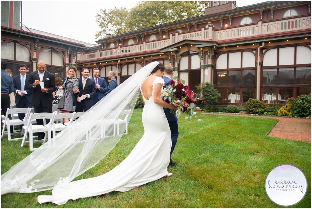 Ceremony on the lawn of the Southern Mansion