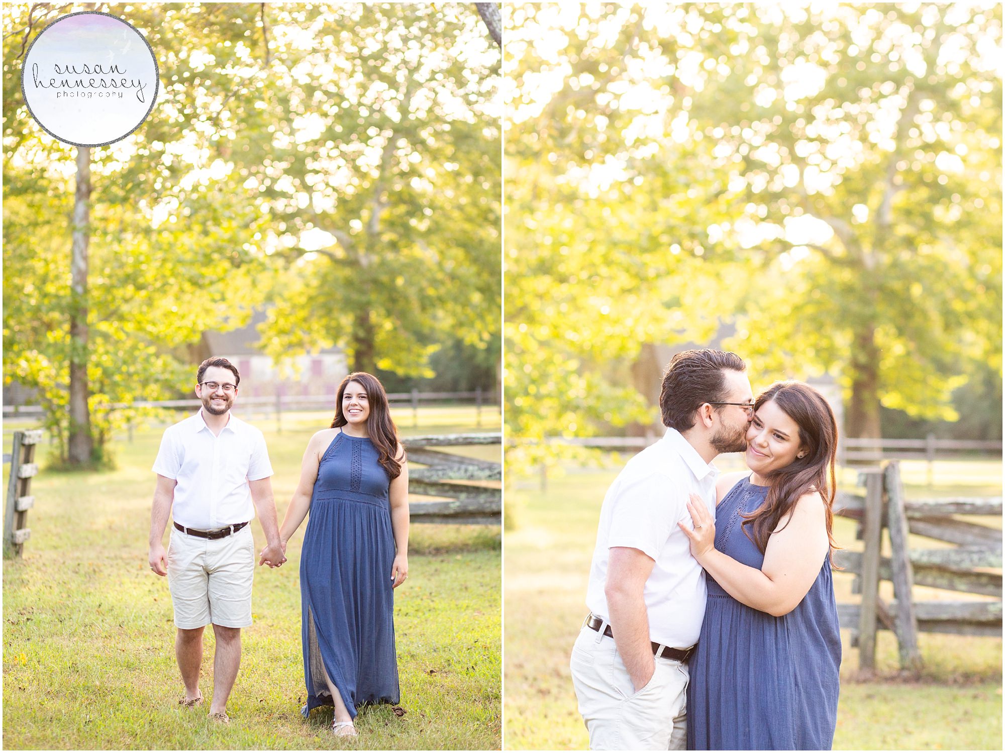 Perfect light for an engagement session at Batsto Village 