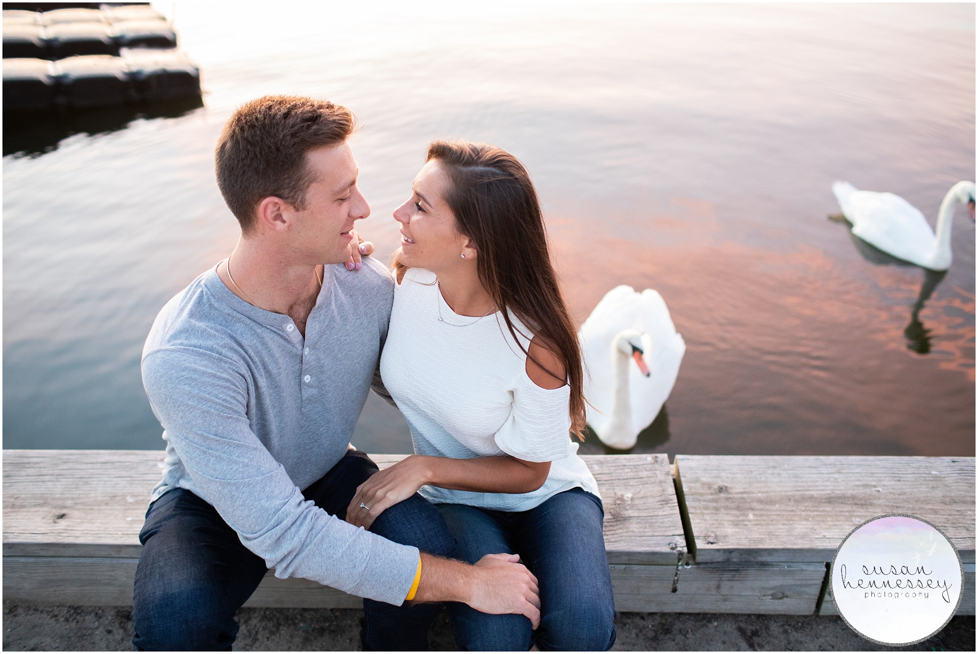 Ortley Beach Engagement Session at sunset