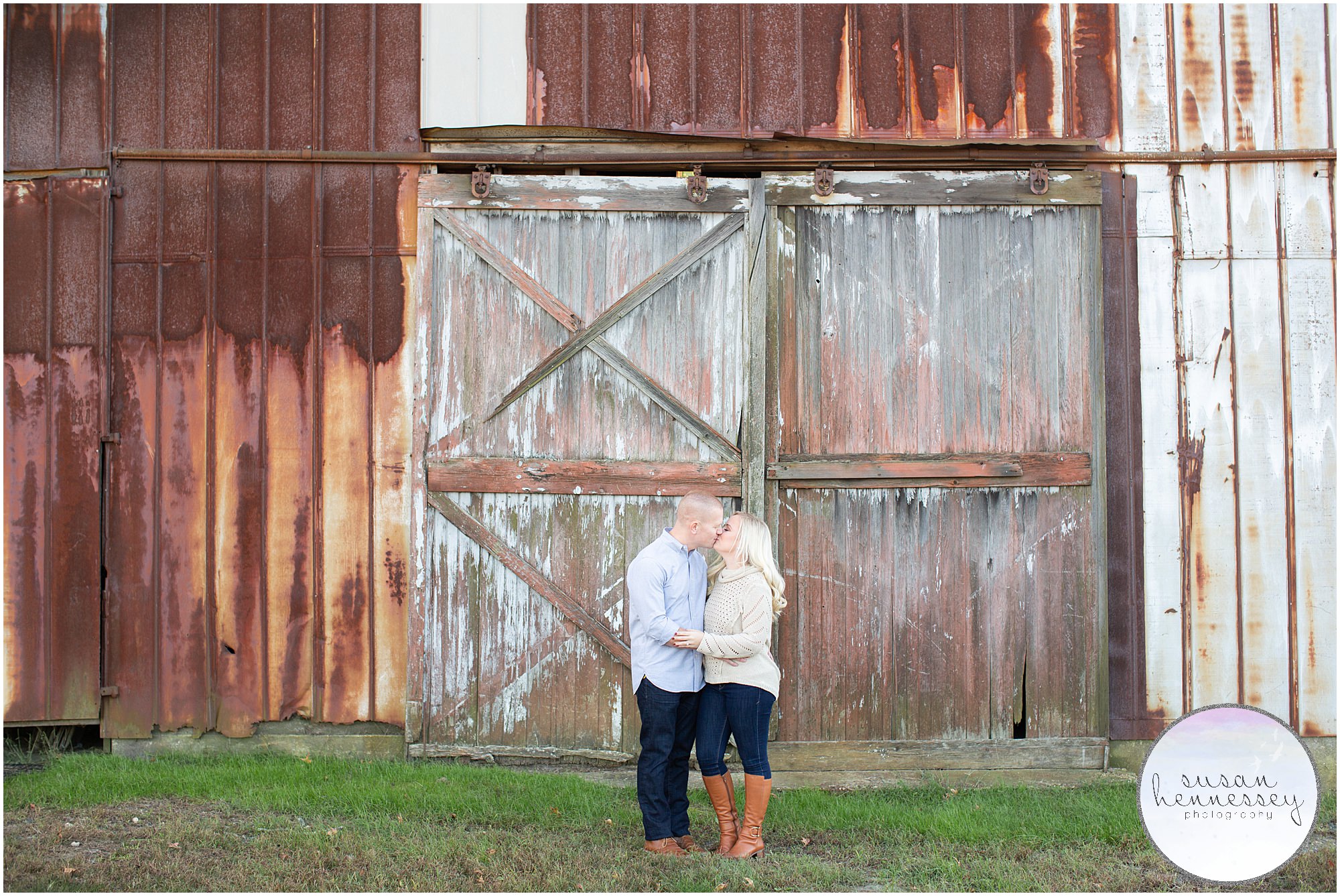 Rustic engagement session in central new jersey
