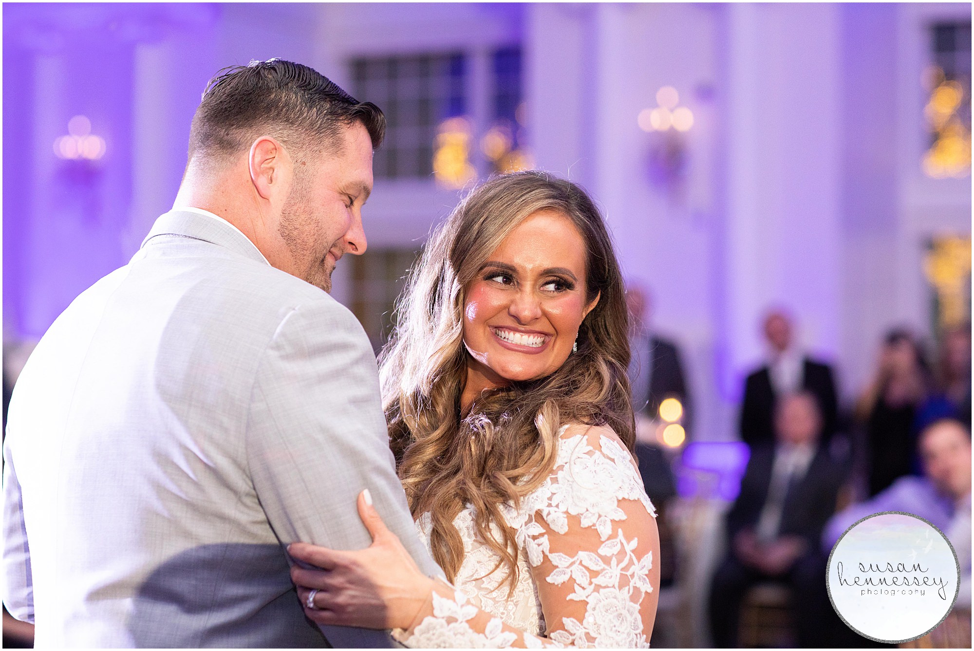 Bride and Groom share their first dance at their Park Chateau wedding