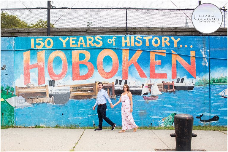 Hoboken NJ Engagement Session | Alyssa & Mark