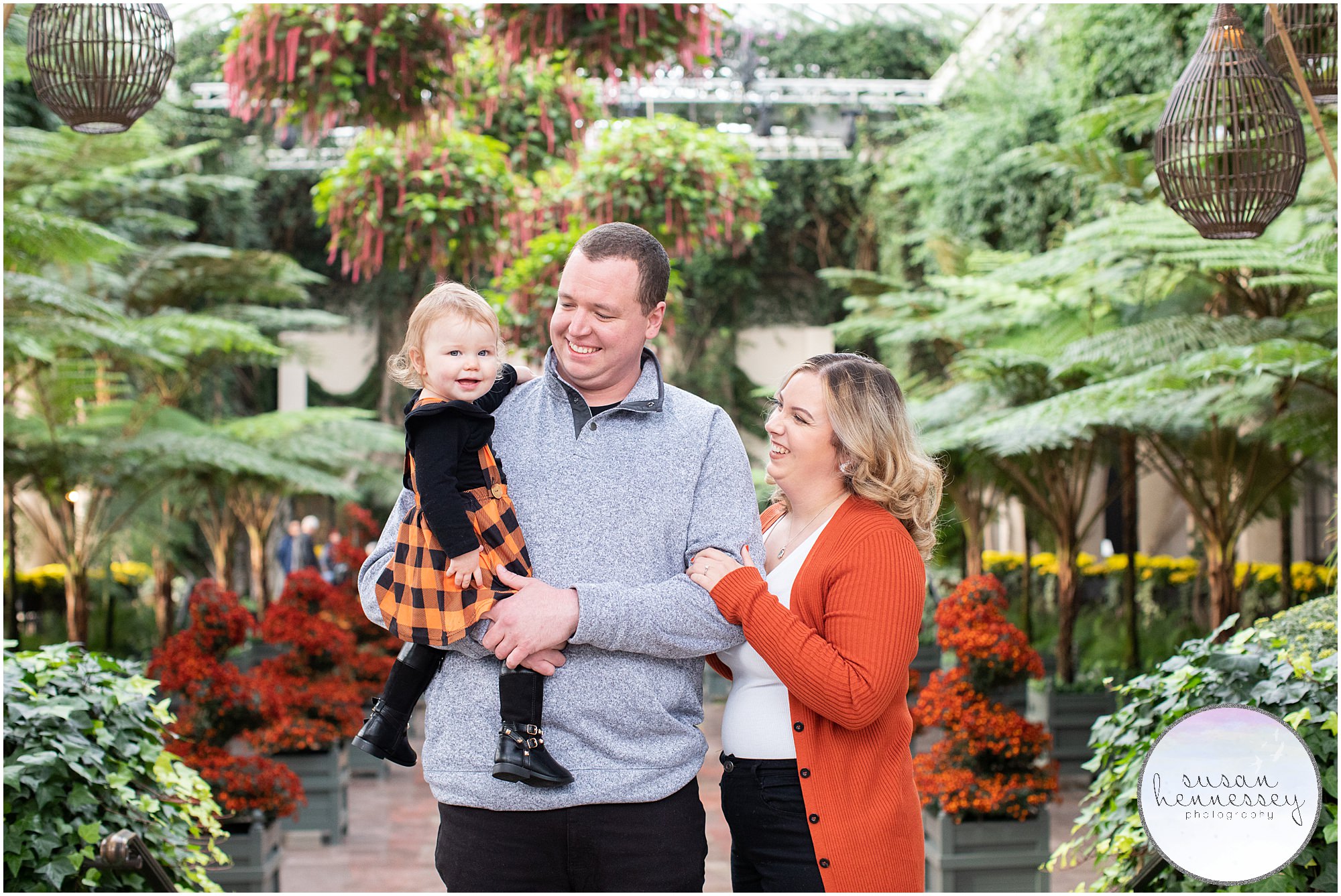 Fall family session at Longwood Gardens