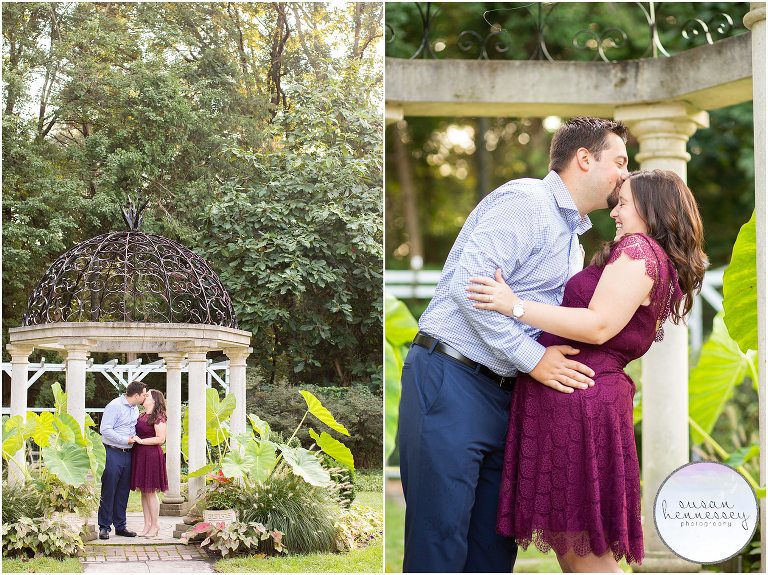 An engagement session at Sayen Gardens in Hamilton, NJ