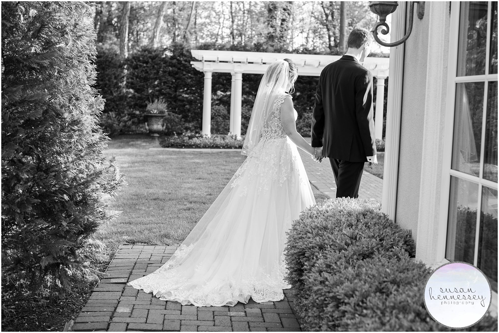 A black and white timeless moment at the Bradford Estate