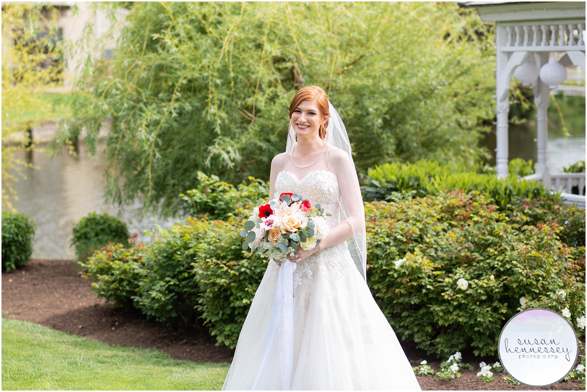 Bridal portraits at a Spring wedding in Somers Point.