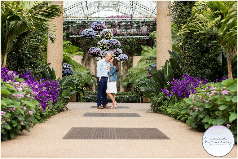 Spring engagement session at Longwood Gardens