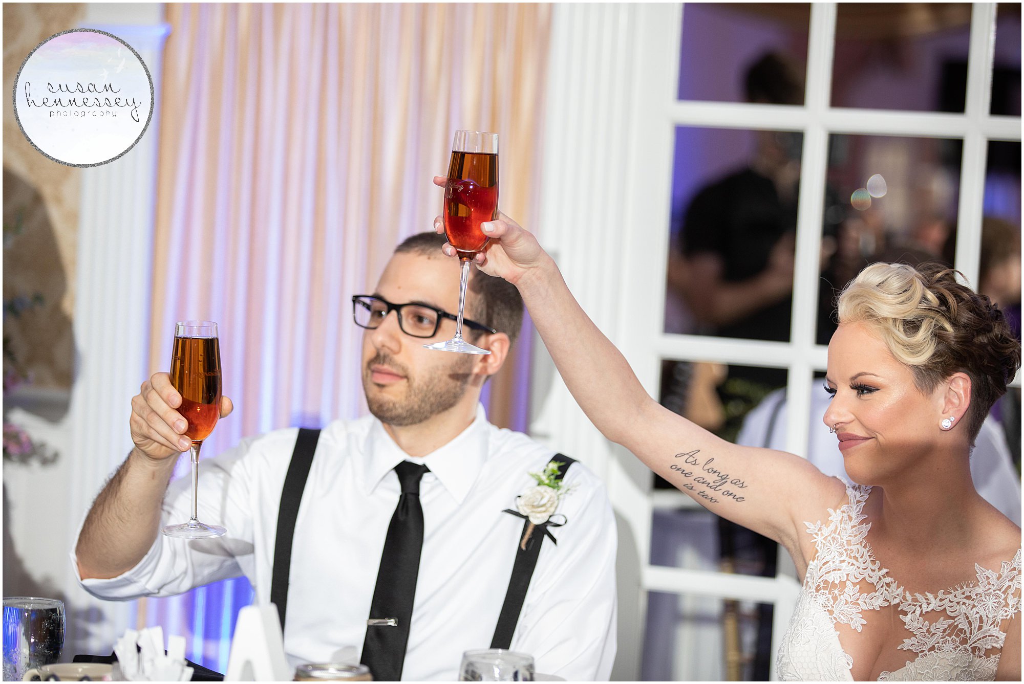 a toast to the newlyweds 
