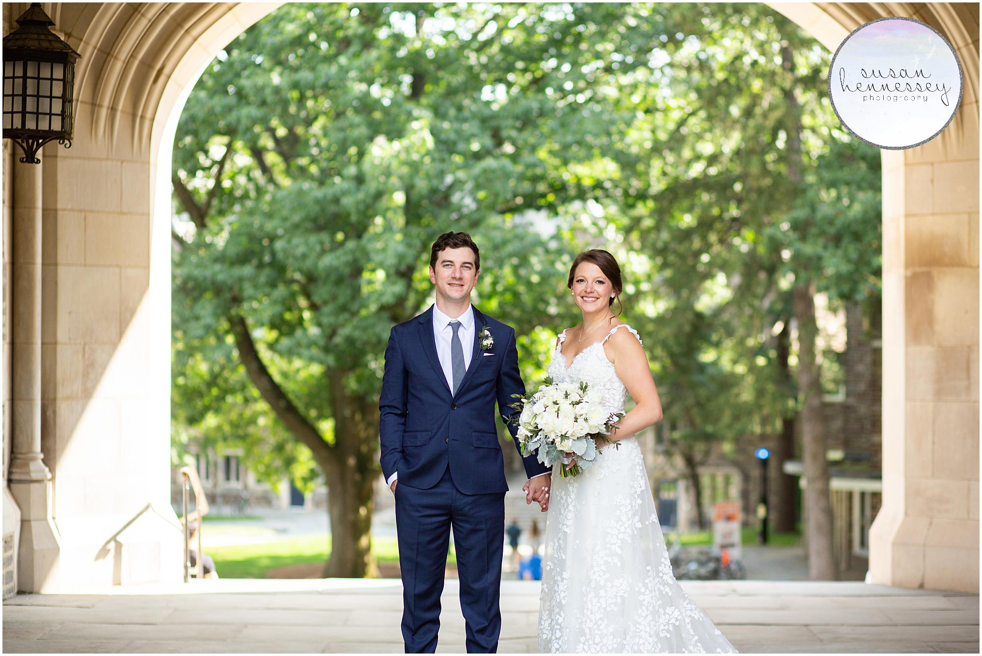 Bride and groom portraits at Summer wedding 