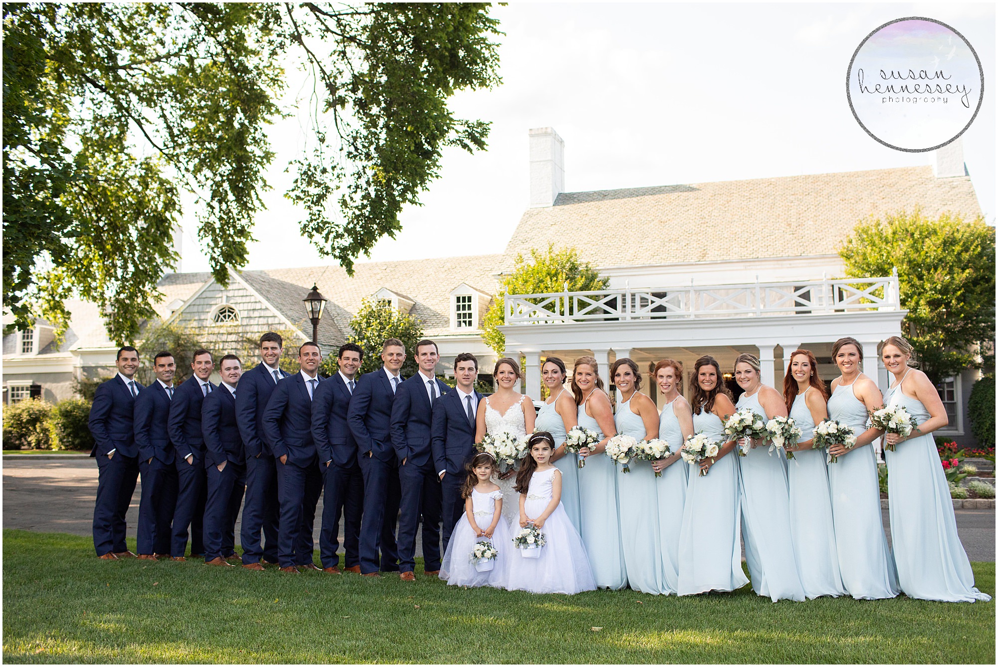 Bridal party at Forsgate Country Club