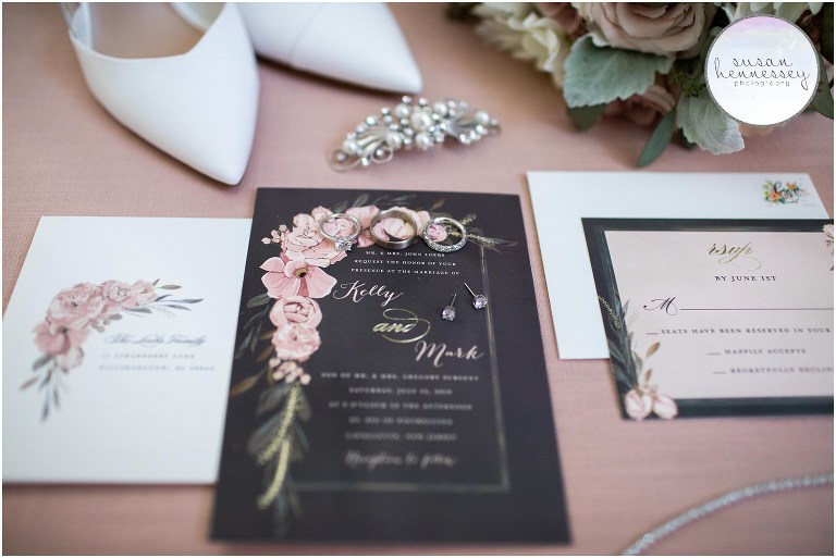 Bridal details for romantic summer wedding