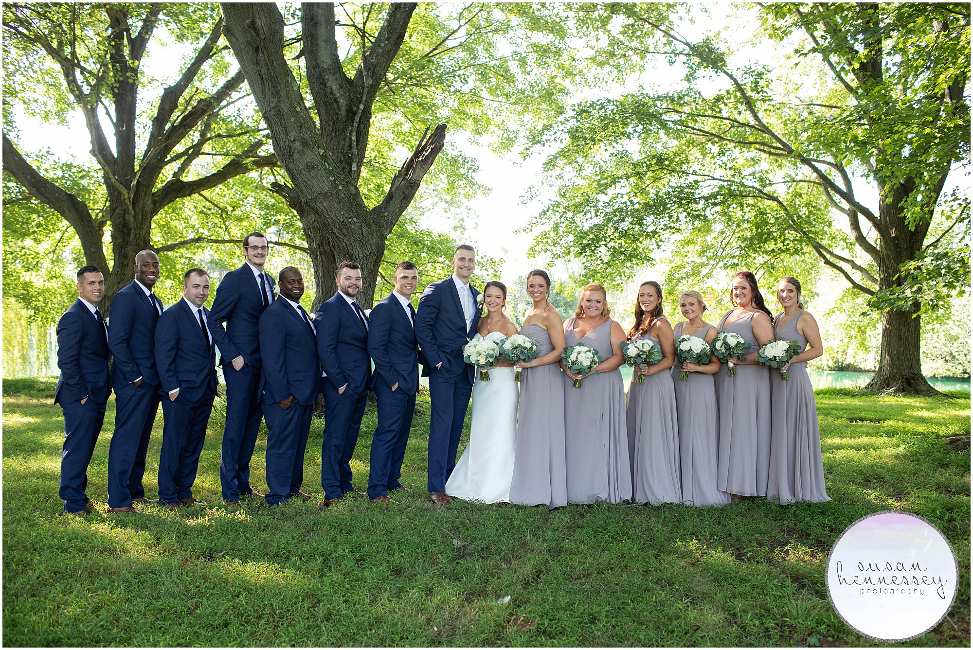 Bridal party at Windows on the Water at Frogbridge wedding