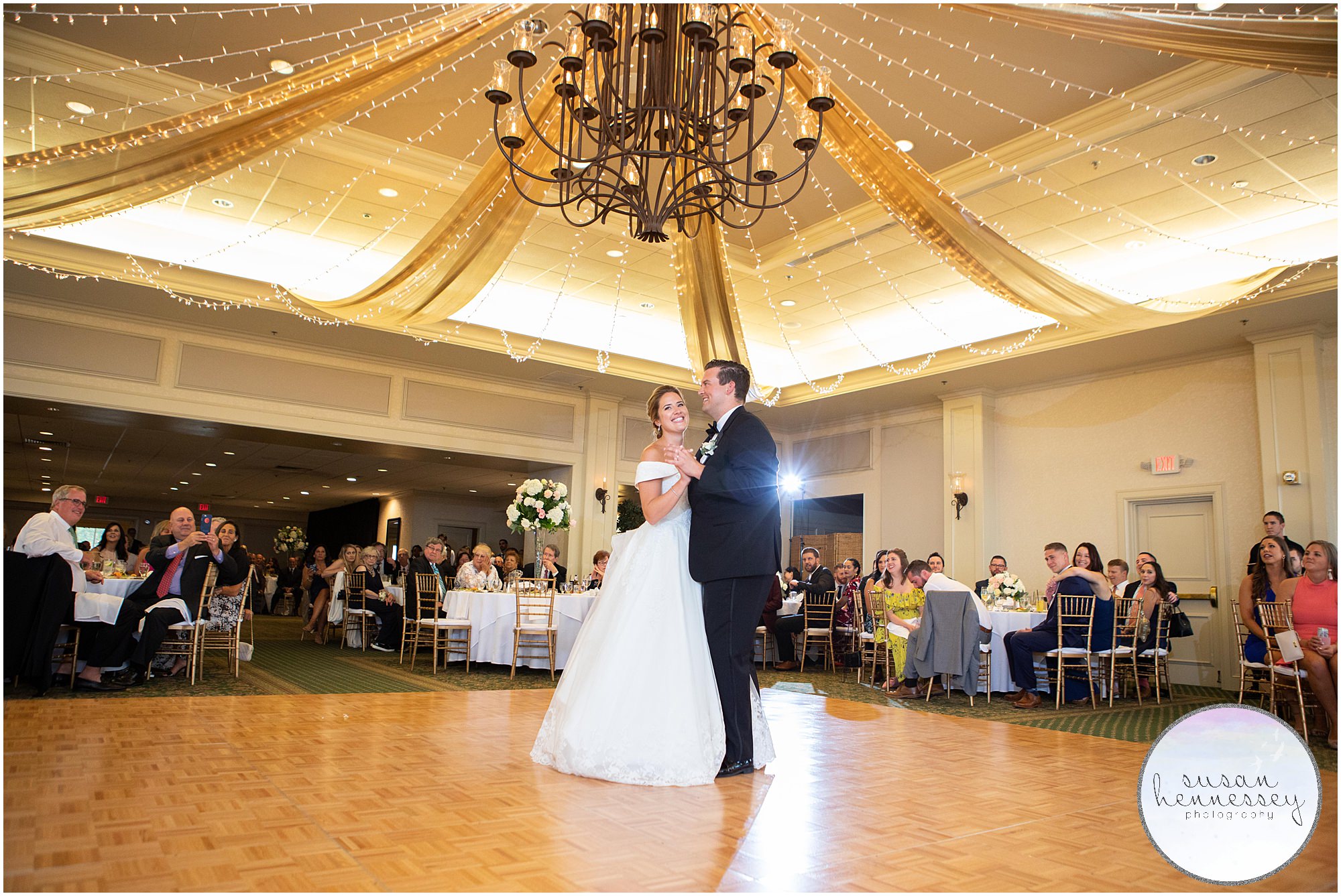 First dance for couple at Rehoboth Beach Country Club wedding
