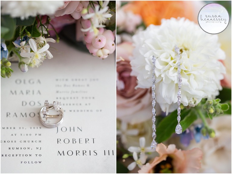 Bridal details for Sea Bright, NJ wedding