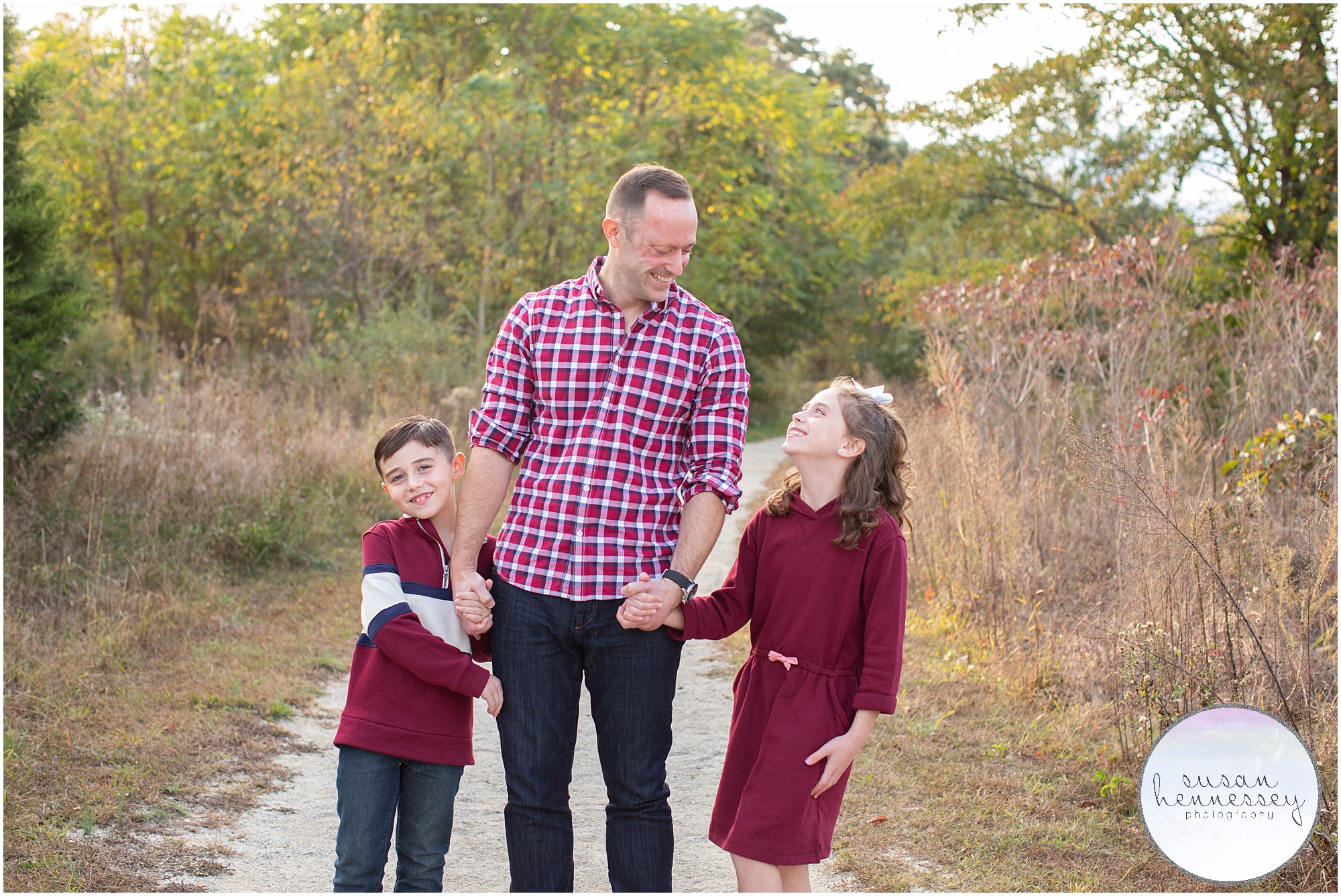 Fall family sessions at Boundary Creek in South Jersey