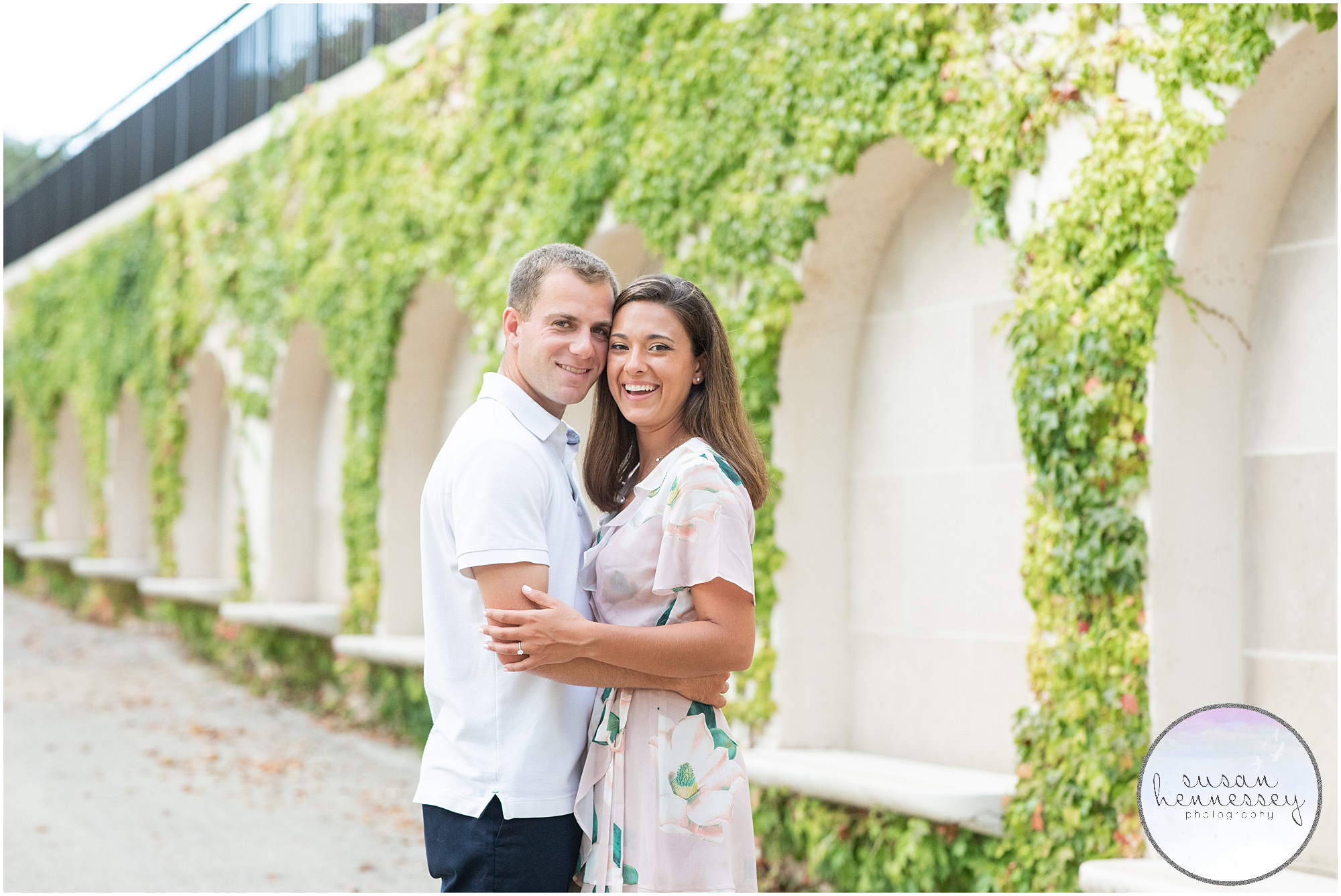 engagement session at Longwood gardens