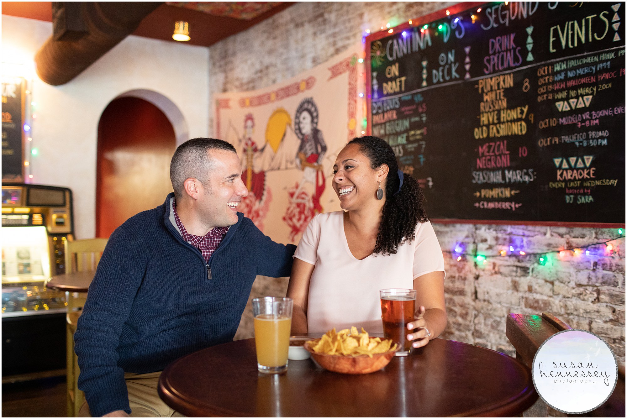 Engagement session at Dos Segundos in Philly