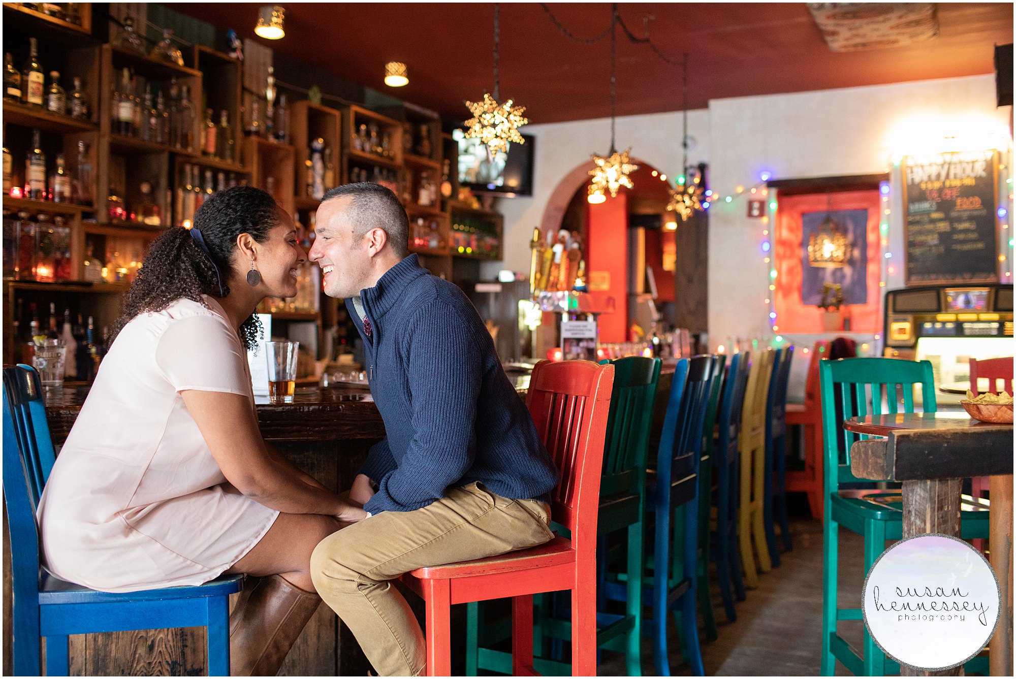 Northern Liberties engagement session at Dos Segundos in Philly