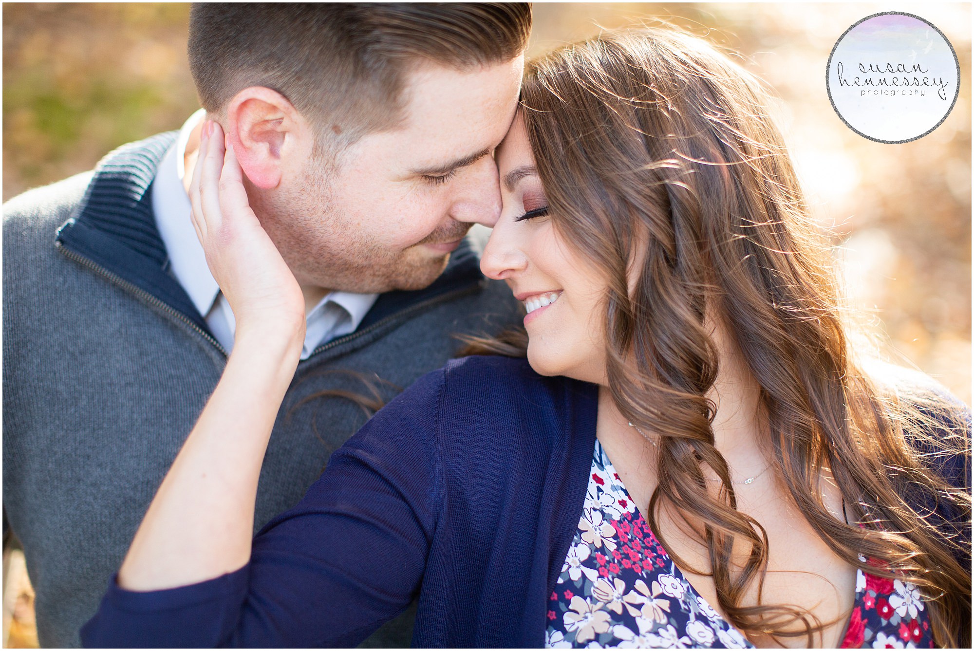 An engagement session at Peace Valley Park