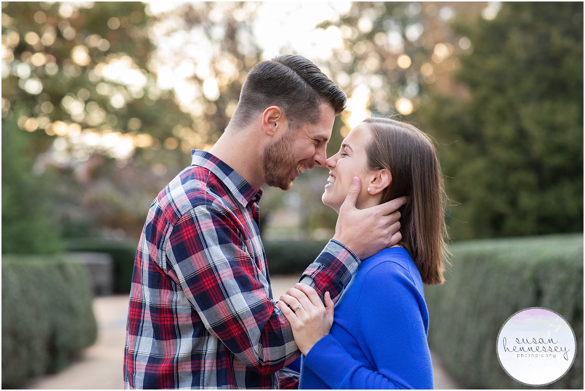 Winter engagement session in Philly