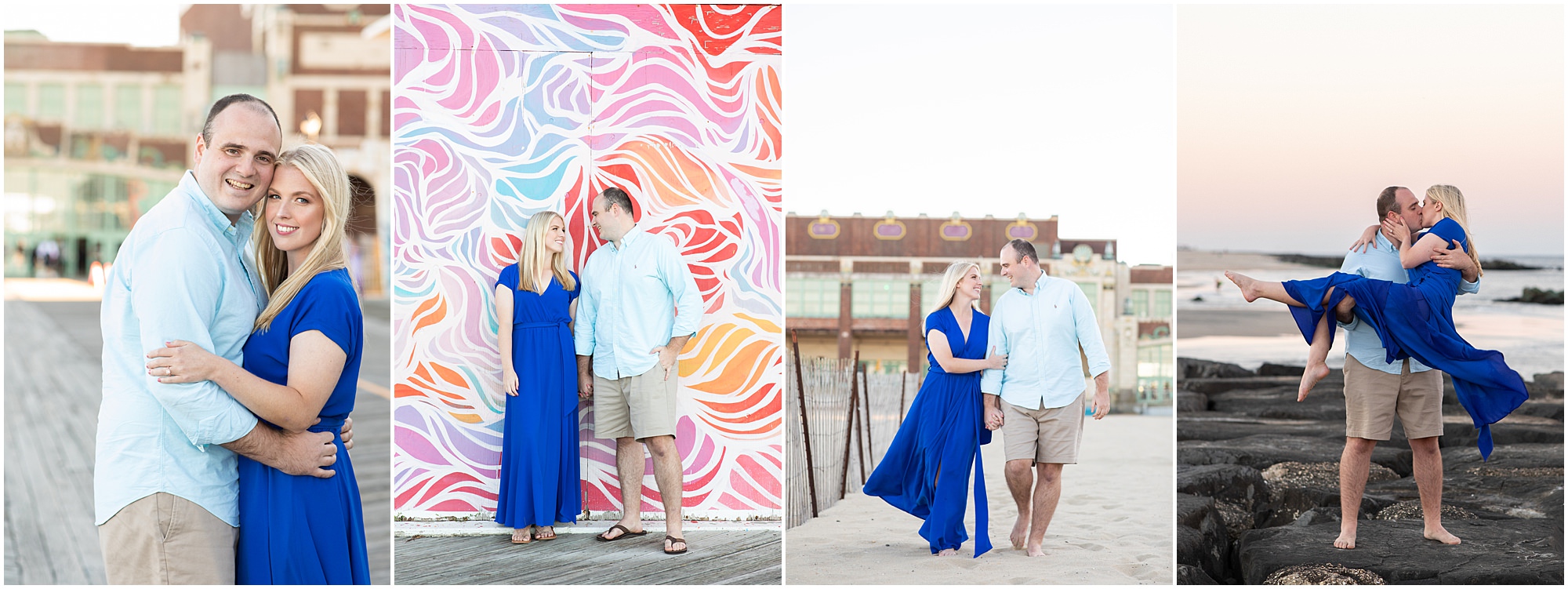 Asbury Park is a great location for a New Jersey engagement session 