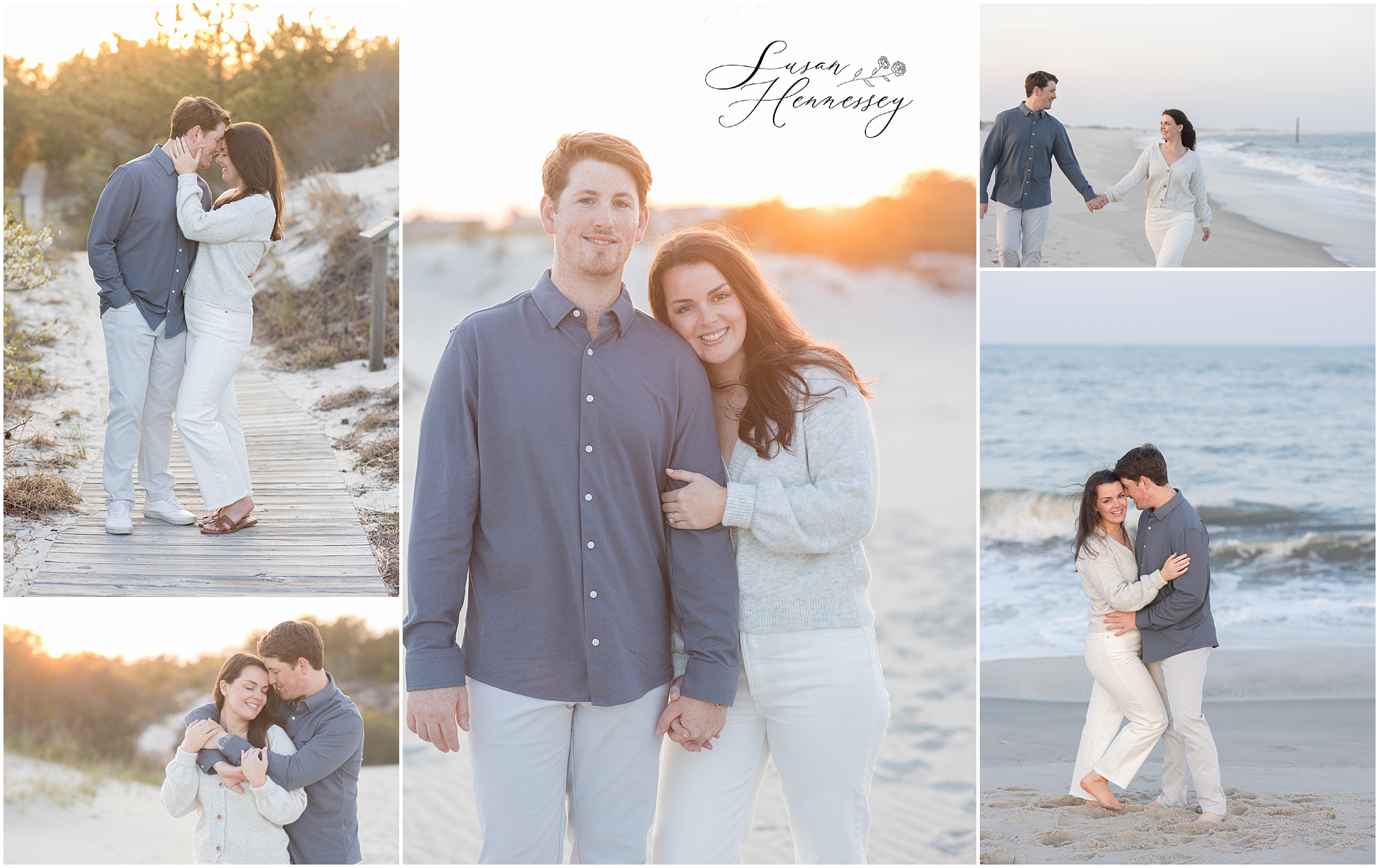 Barnegat Beach engagement session. 