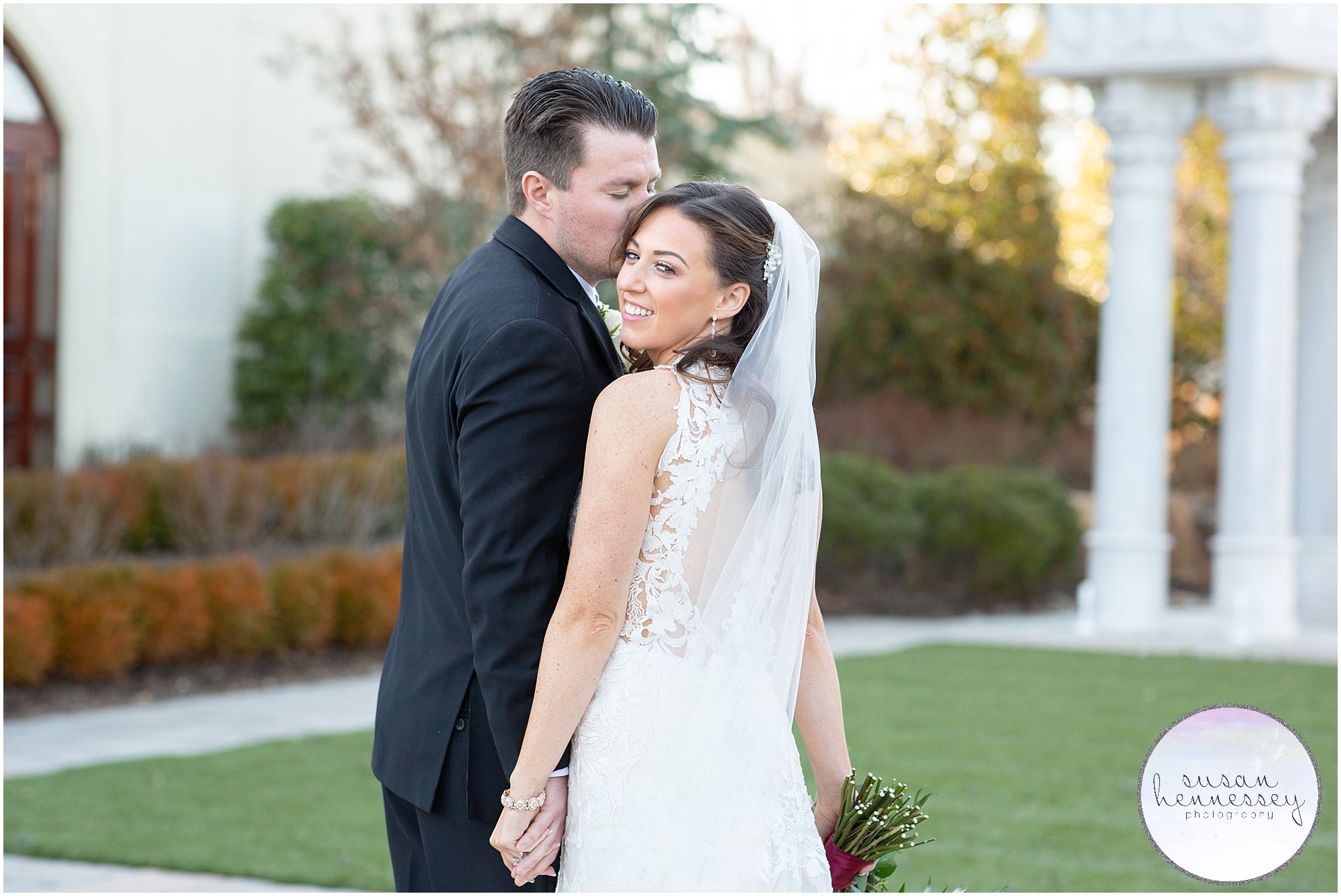 Winter wedding portraits at the beautiful The Merion in Cinnaminson, NJ