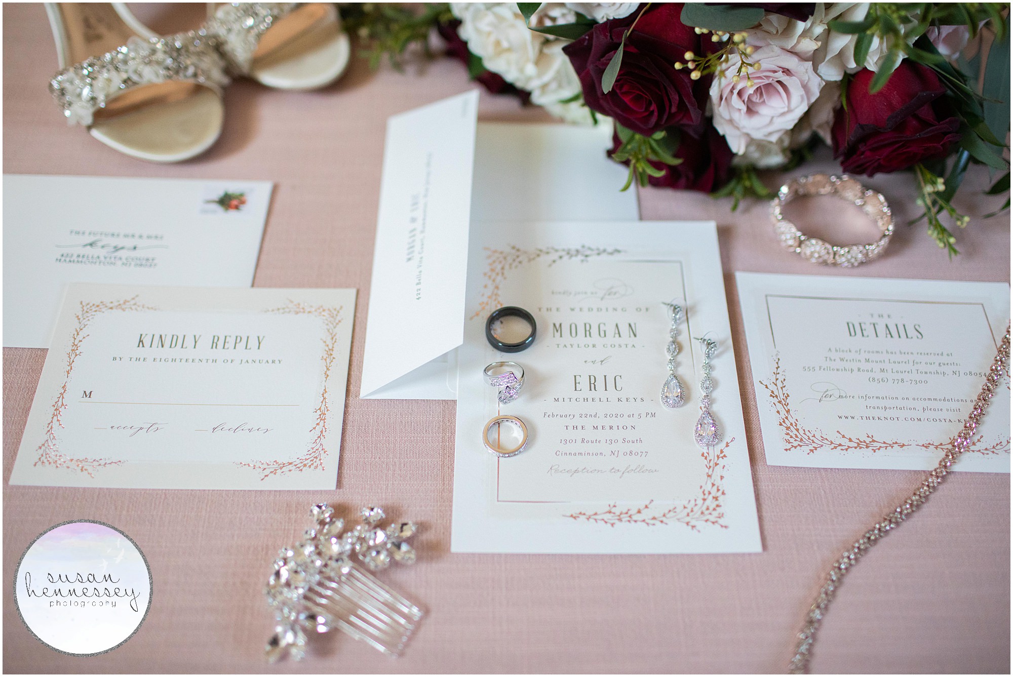 Invitation suite from Minted for Winter wedding
