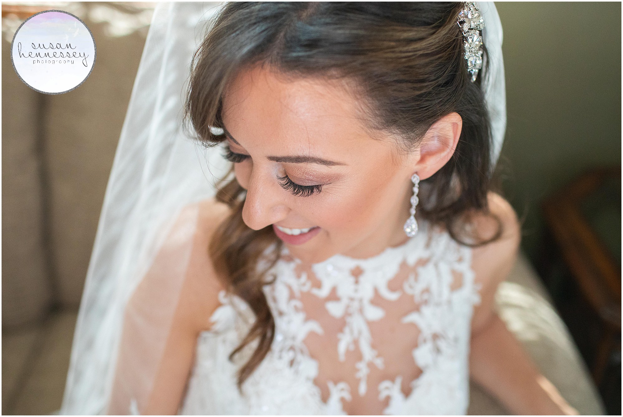 Portrait of beautiful bride on her wedding day
