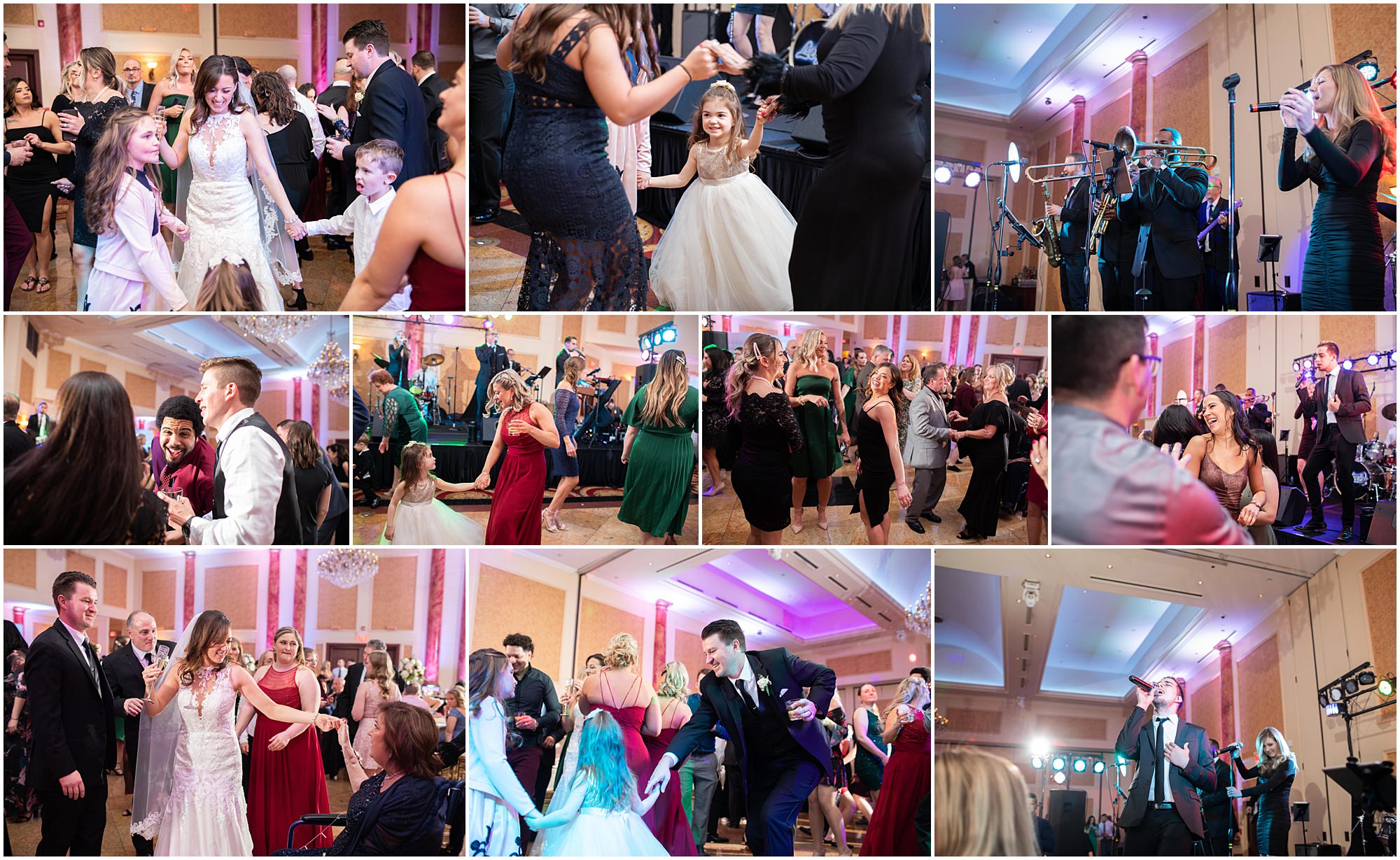Fun dancing at the Merion wedding reception