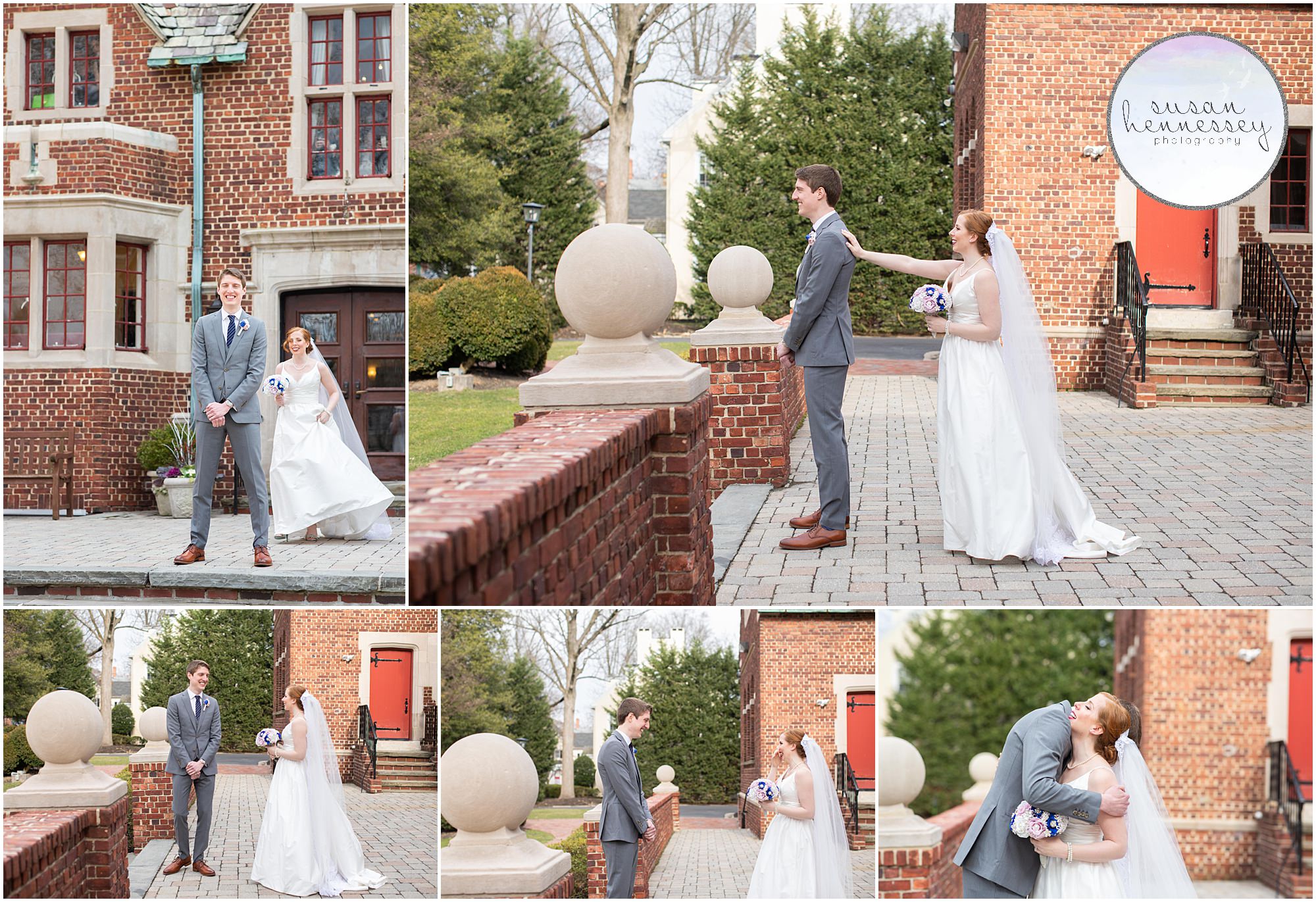 Moorestown Community House wedding with a first look