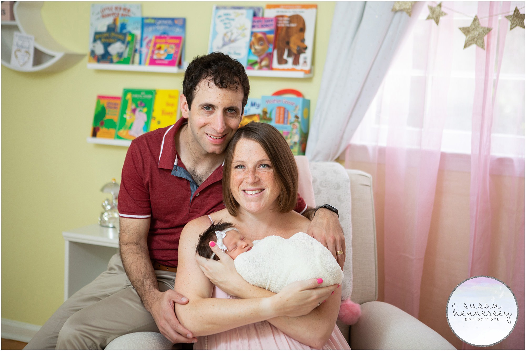 In home newborn session in South Jersey