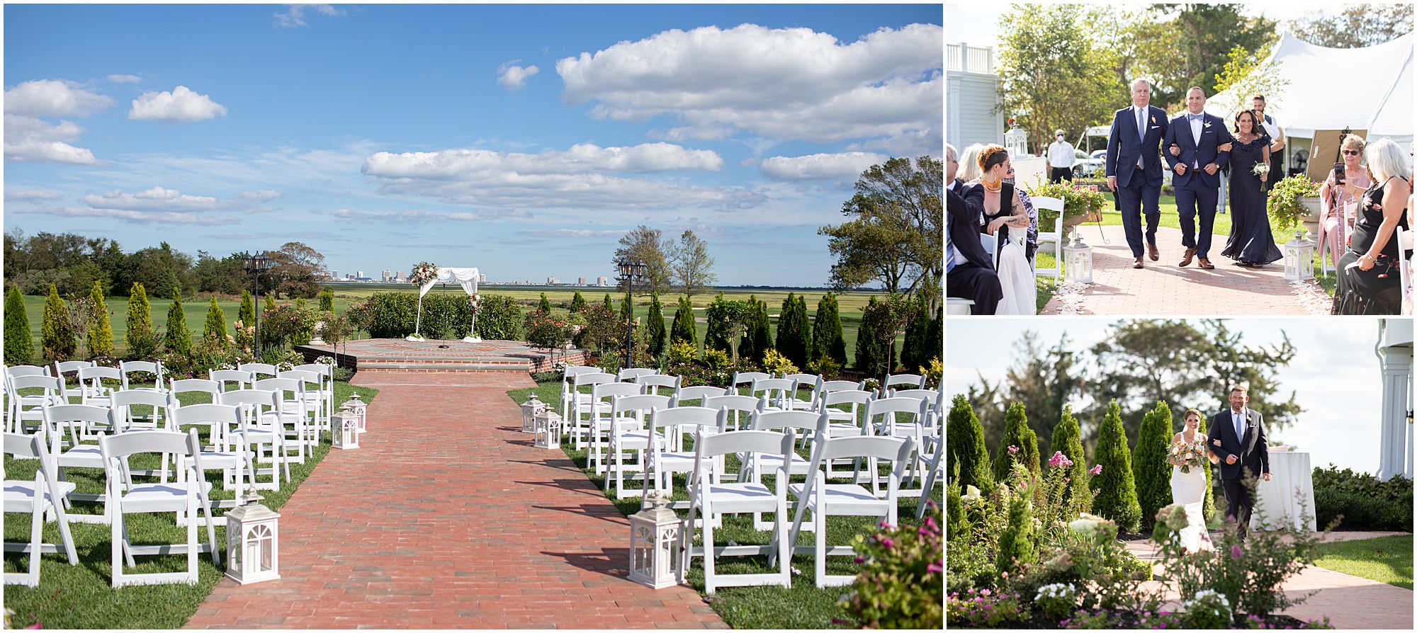The ceremony site at the Atlantic City Country Club is why it is one of the best south jersey wedding venues. 