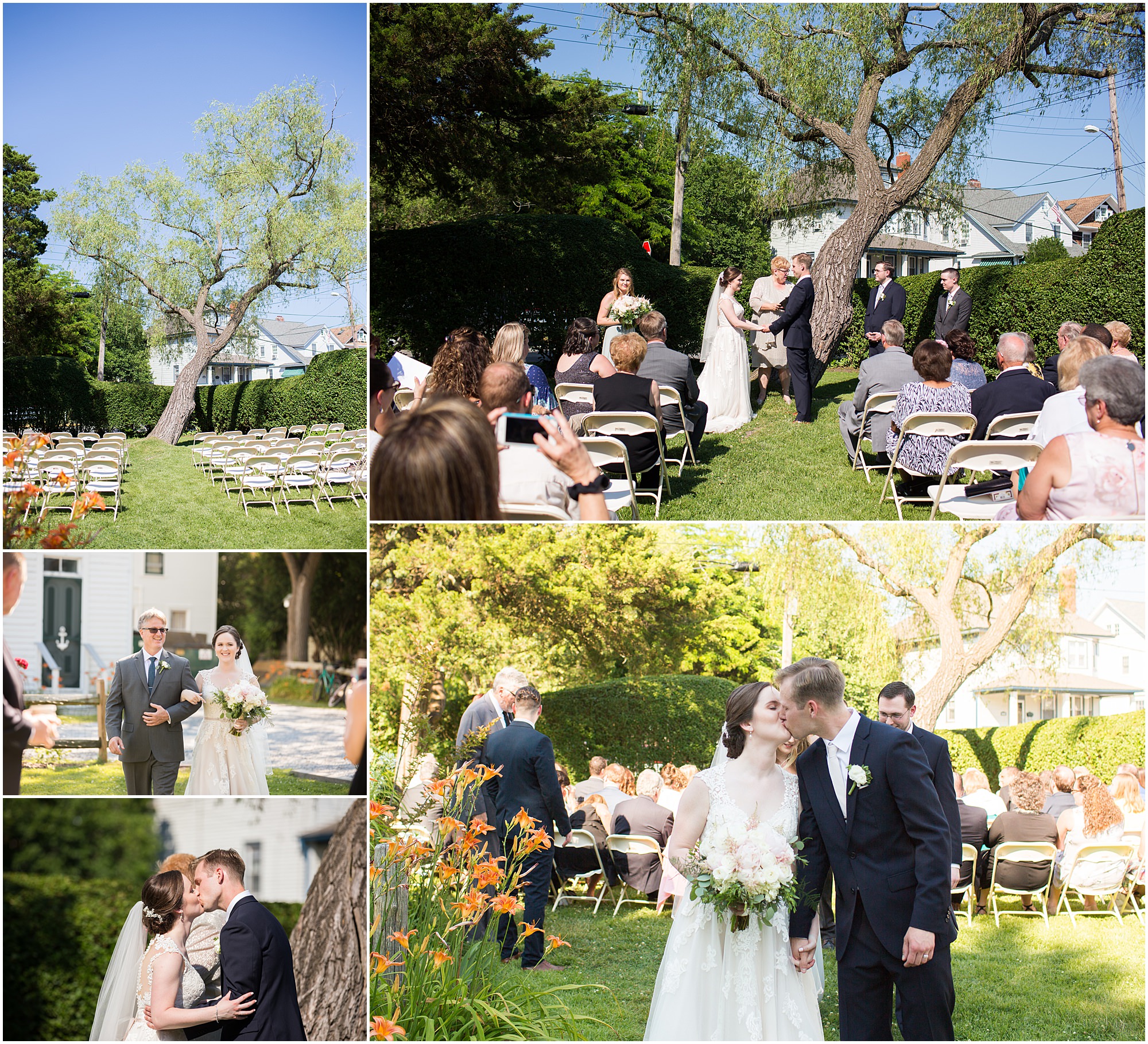 Best Wedding Venues in Cape May: The Chalfonte Hotel outdoor ceremony